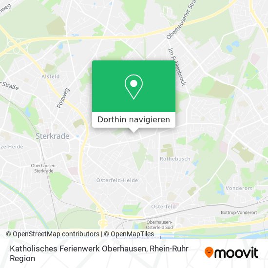 Katholisches Ferienwerk Oberhausen Karte