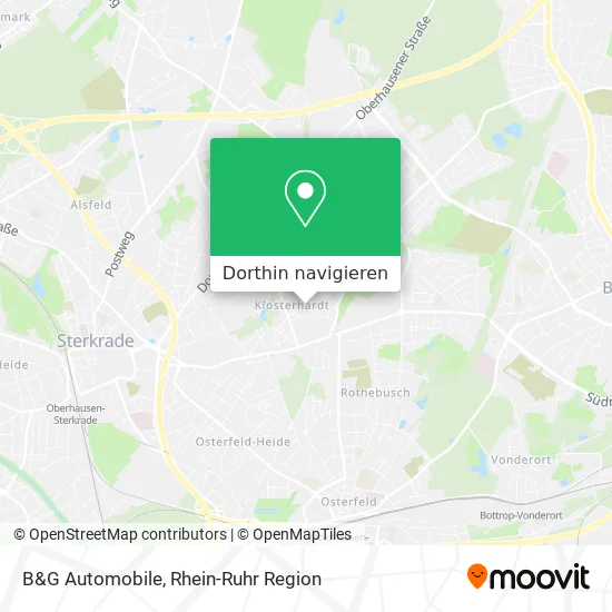 B&G Automobile Karte