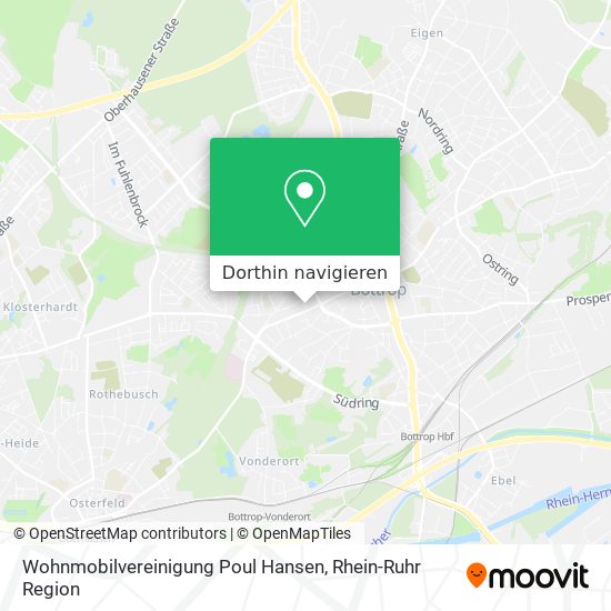Wohnmobilvereinigung Poul Hansen Karte
