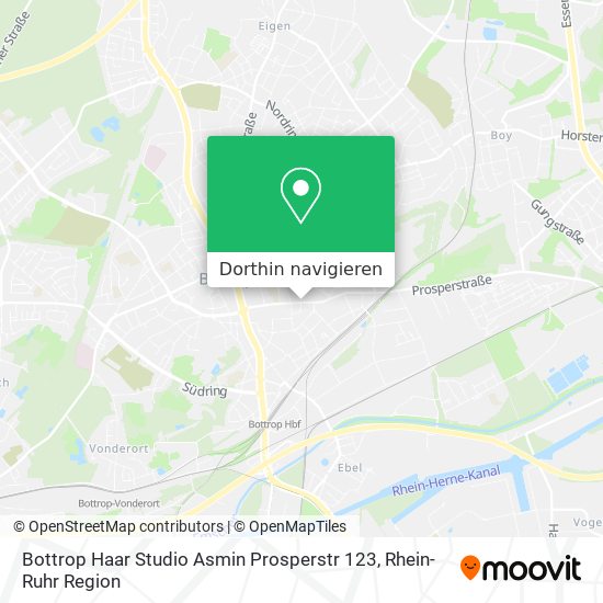 Bottrop Haar Studio Asmin Prosperstr 123 Karte