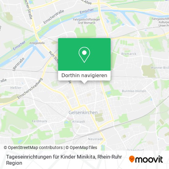 Tageseinrichtungen für Kinder Minikita Karte