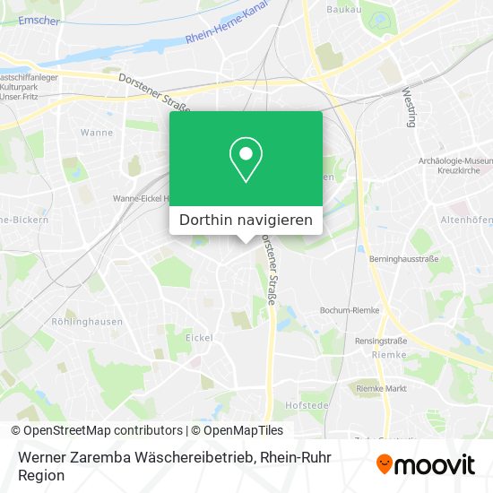 Werner Zaremba Wäschereibetrieb Karte