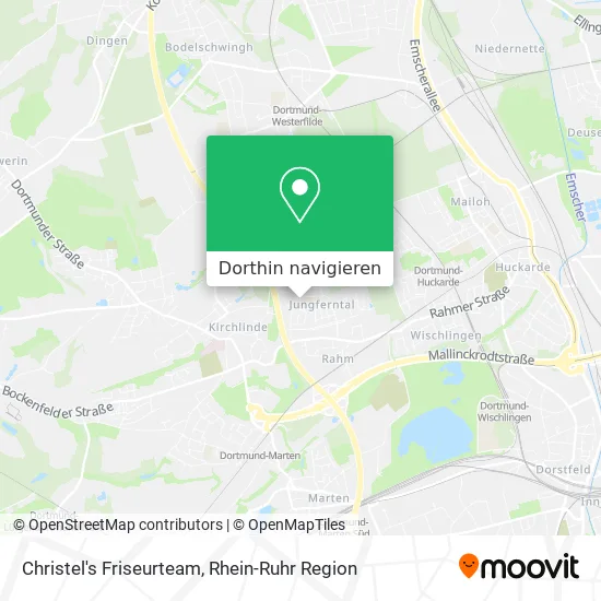 Christel's Friseurteam Karte