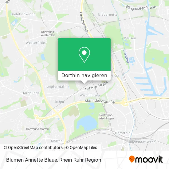 Blumen Annette Blaue Karte