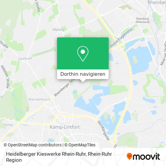 Heidelberger Kieswerke Rhein-Ruhr Karte