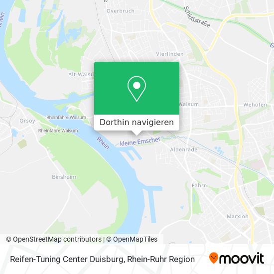 Reifen-Tuning Center Duisburg Karte