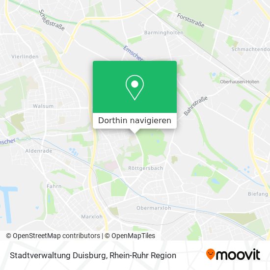 Stadtverwaltung Duisburg Karte