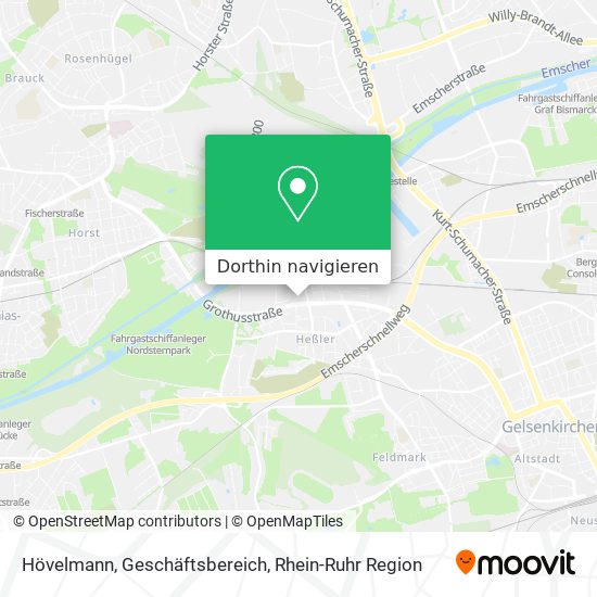 Hövelmann, Geschäftsbereich Karte