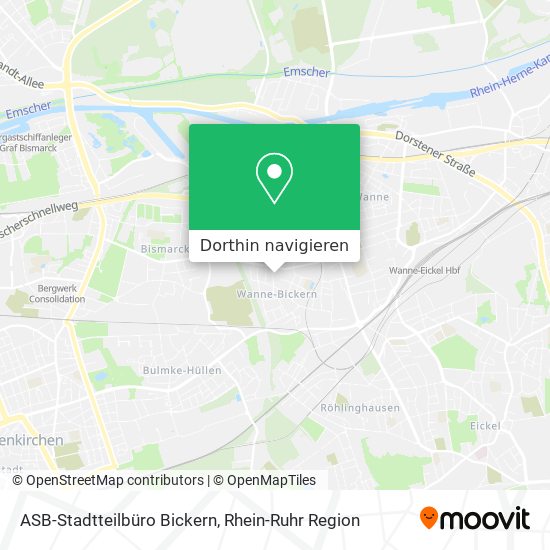 ASB-Stadtteilbüro Bickern Karte