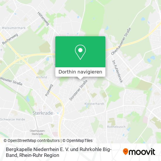 Bergkapelle Niederrhein E. V. und Ruhrkohle Big-Band Karte