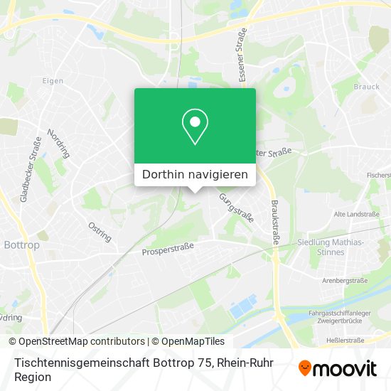 Tischtennisgemeinschaft Bottrop 75 Karte