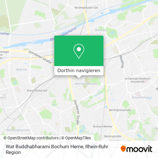 Wat Buddhabharami Bochum Herne Karte