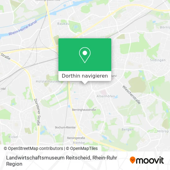 Landwirtschaftsmuseum Reitscheid Karte