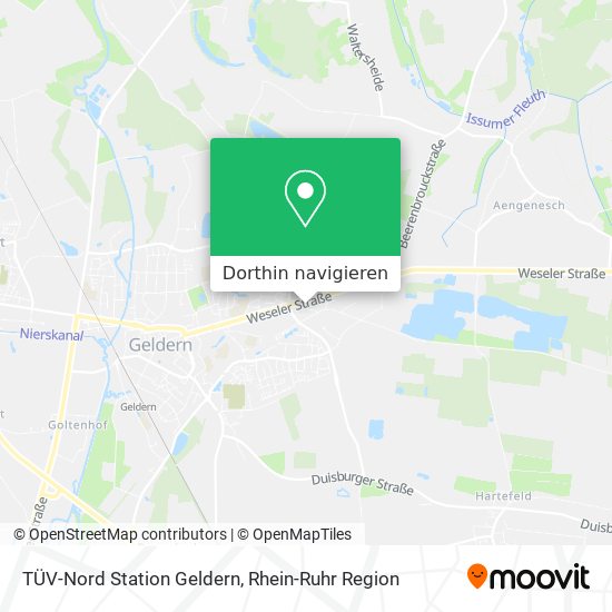 TÜV-Nord Station Geldern Karte