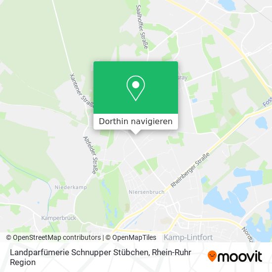 Landparfümerie Schnupper Stübchen Karte