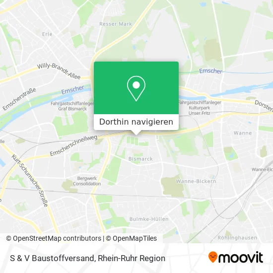 S & V Baustoffversand Karte