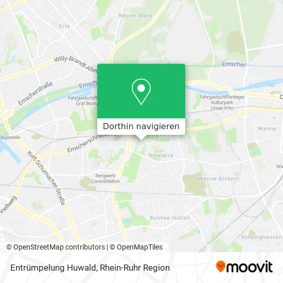 Entrümpelung Huwald Karte