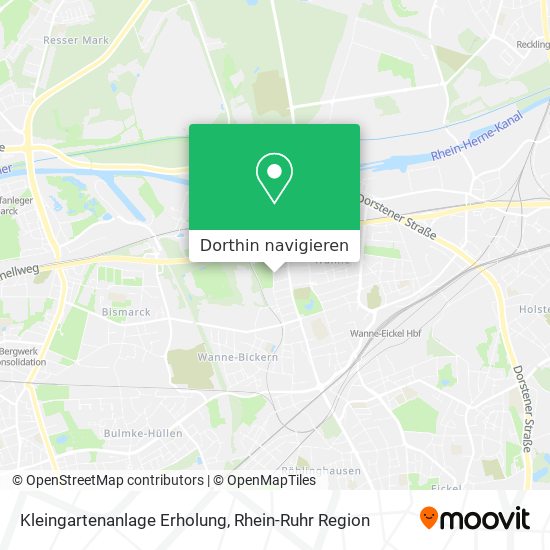 Kleingartenanlage Erholung Karte