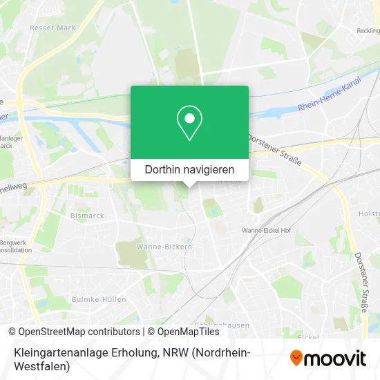 Kleingartenanlage Erholung Karte