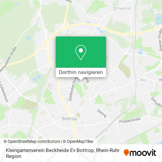 Kleingartenverein Beckheide Ev Bottrop Karte