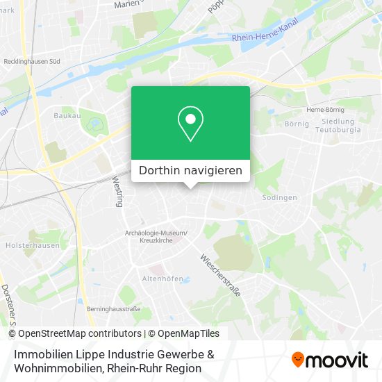 Immobilien Lippe Industrie Gewerbe & Wohnimmobilien Karte