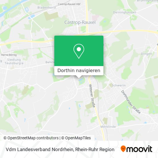 Vdm Landesverband Nordrhein Karte