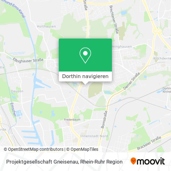 Projektgesellschaft Gneisenau Karte