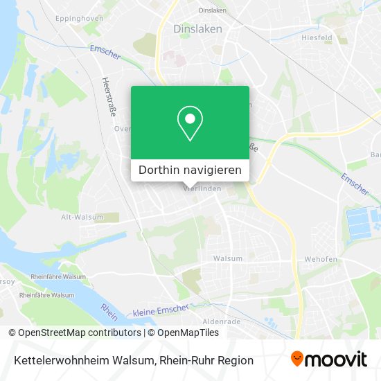 Kettelerwohnheim Walsum Karte