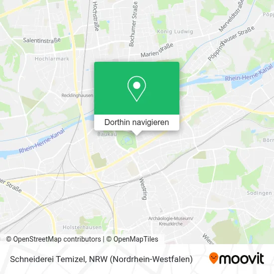 Schneiderei Temizel Karte