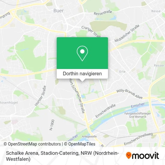 Schalke Arena, Stadion-Catering Karte