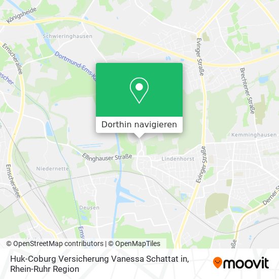 Huk-Coburg Versicherung Vanessa Schattat in Karte