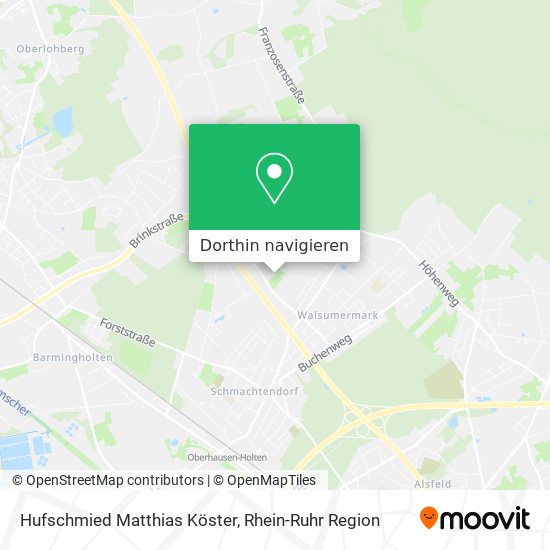 Hufschmied Matthias Köster Karte