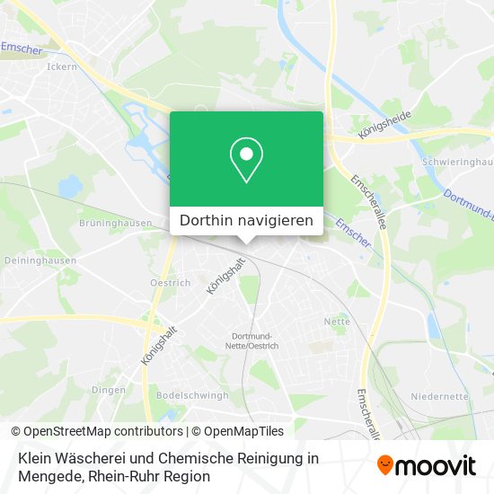Klein Wäscherei und Chemische Reinigung in Mengede Karte