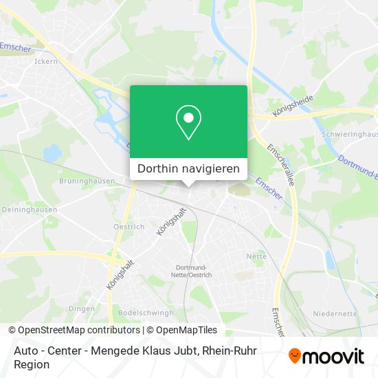 Auto - Center - Mengede Klaus Jubt Karte
