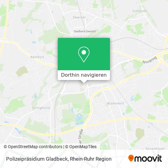 Polizeipräsidium Gladbeck Karte