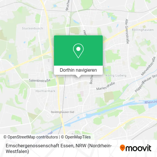 Emschergenossenschaft Essen Karte