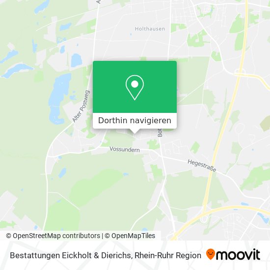 Bestattungen Eickholt & Dierichs Karte