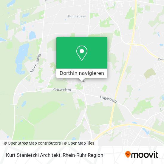 Kurt Stanietzki Architekt Karte