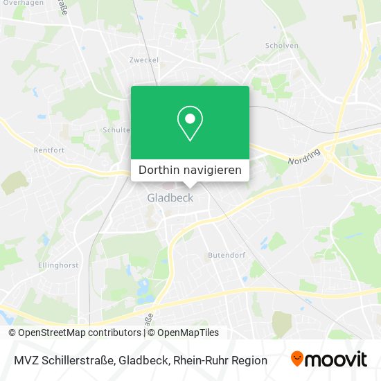 MVZ Schillerstraße, Gladbeck Karte