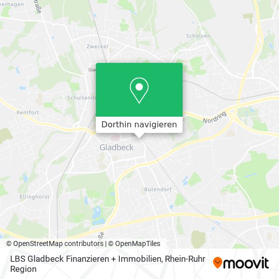 LBS Gladbeck Finanzieren + Immobilien Karte