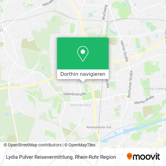 Lydia Pulver Reisevermittlung Karte