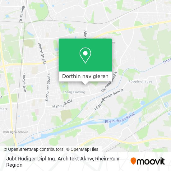 Jubt Rüdiger Dipl.Ing. Architekt Aknw Karte