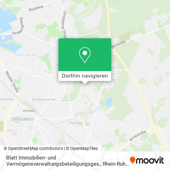 Blatt Immobilien- und Vermögensverwaltungsbeteiligungsges. Karte