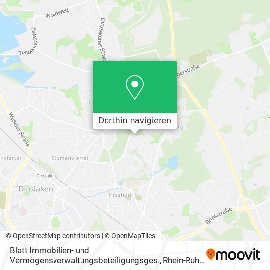 Blatt Immobilien- und Vermögensverwaltungsbeteiligungsges. Karte