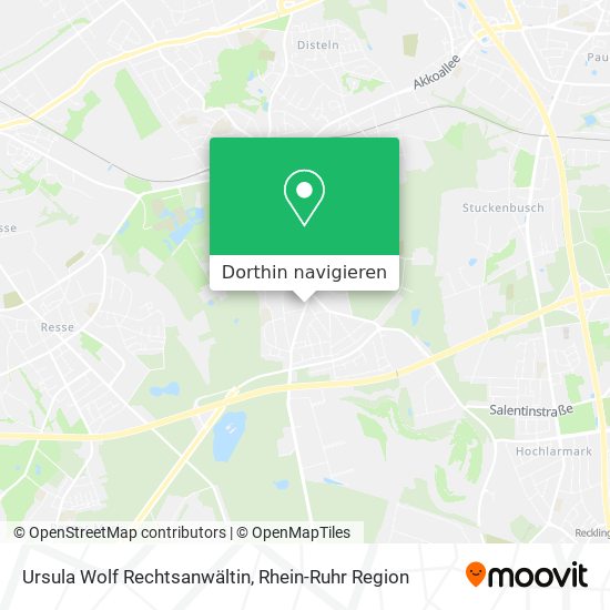 Ursula Wolf Rechtsanwältin Karte