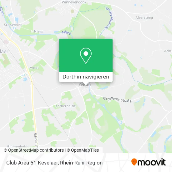 Club Area 51 Kevelaer Karte