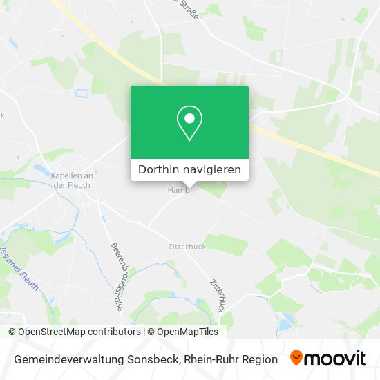 Gemeindeverwaltung Sonsbeck Karte