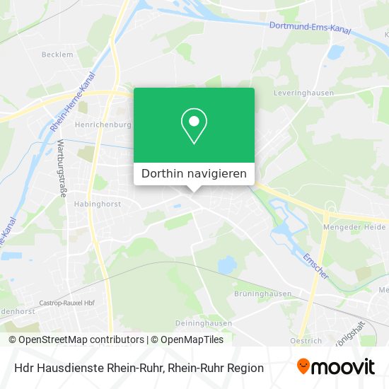Hdr Hausdienste Rhein-Ruhr Karte