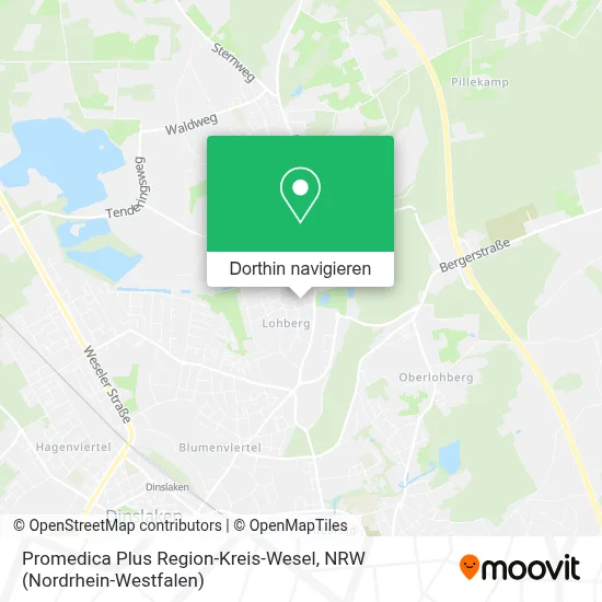 Promedica Plus Region-Kreis-Wesel Karte