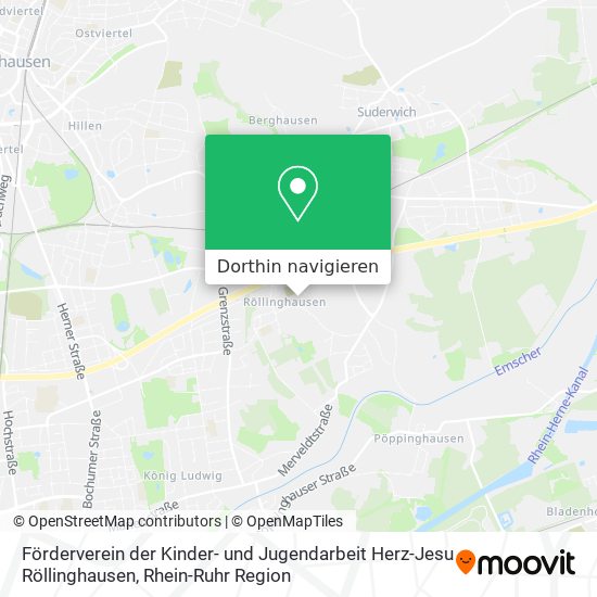 Förderverein der Kinder- und Jugendarbeit Herz-Jesu Röllinghausen Karte
